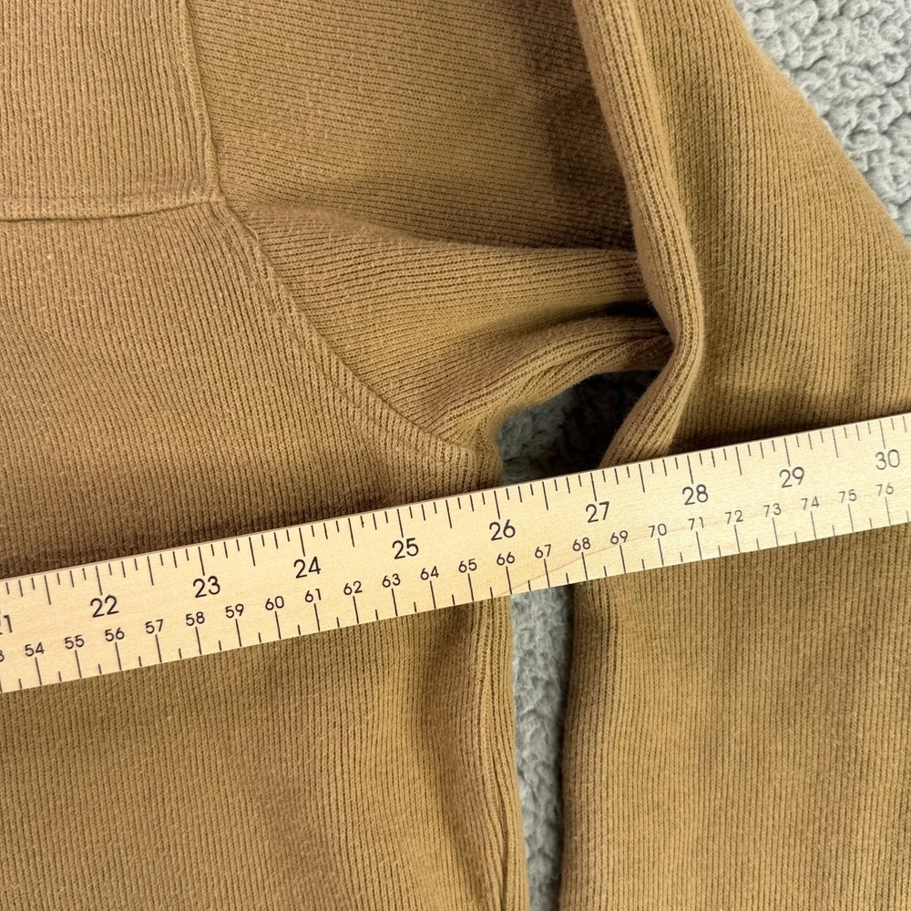 Vintage Nike Hoodie Mens XL Tan Brown Grey Tag Side Zip Pullover Y2K‎